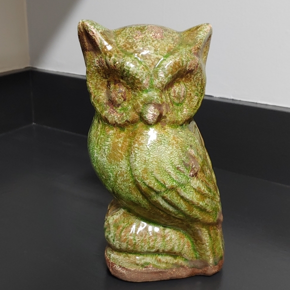 Pier 1 Other - Pier 1 Green Glaze Owl Statue